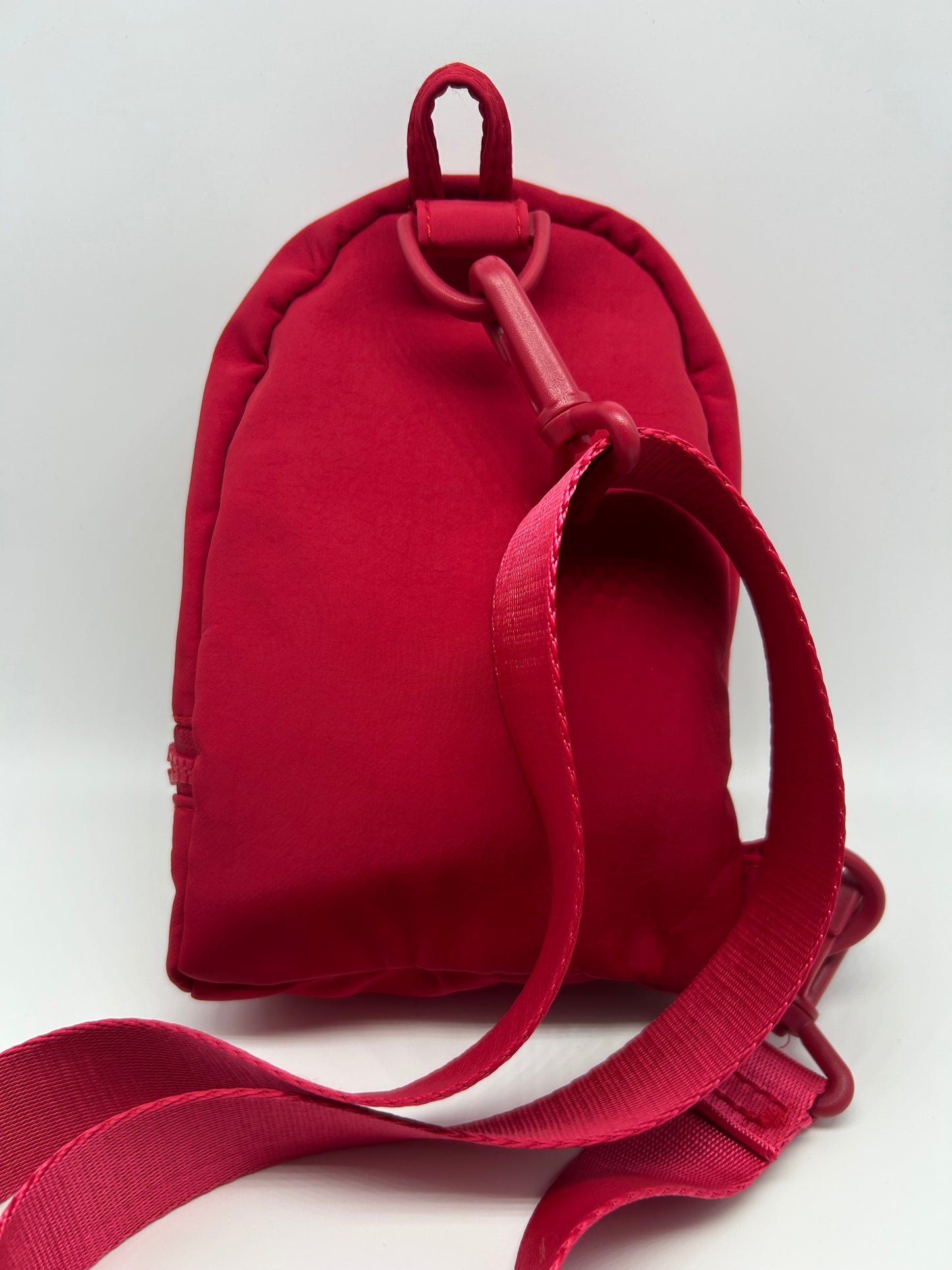 Red Mini Nylon Shoulder Bag