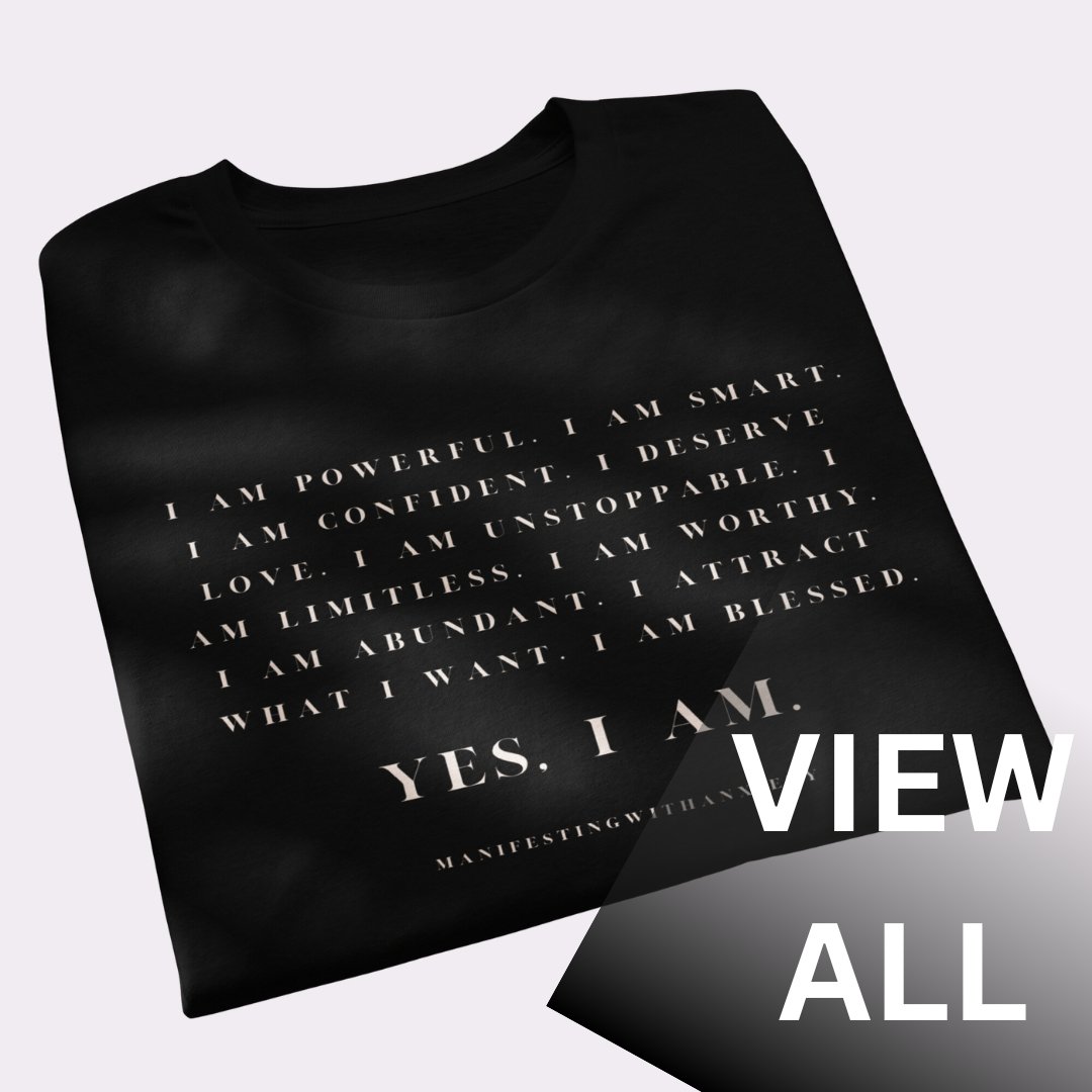 VIEW ALL Motivational Tees - manifesting with anxiety