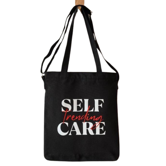 "Self Care Trending" Zipper Tote Bag