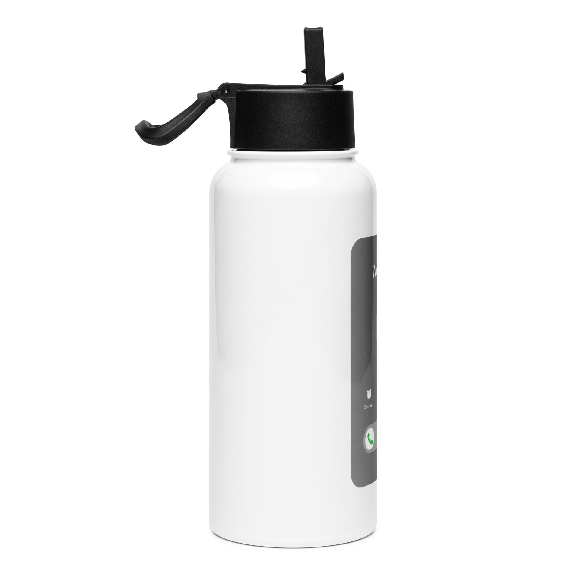 32oz Stainless steel water bottle with a straw lid - manifesting with anxiety