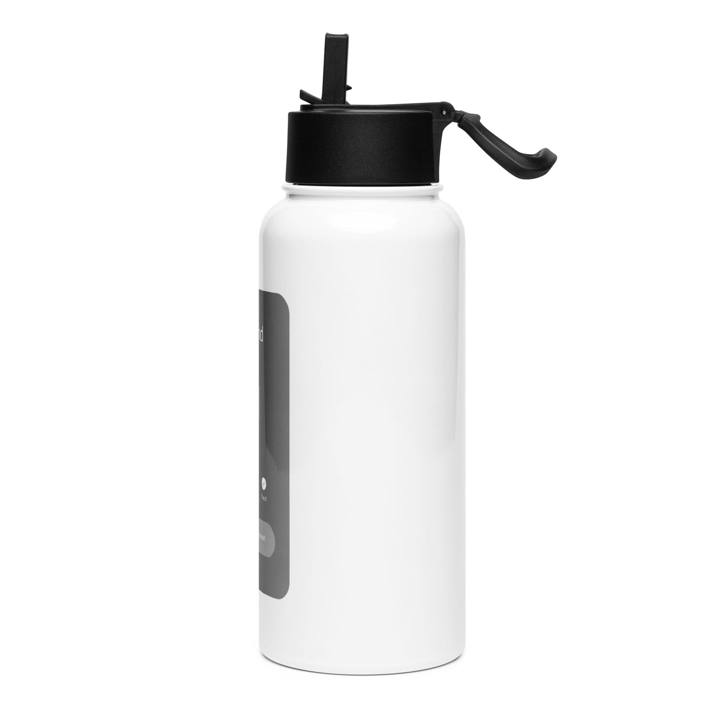 32oz Stainless steel water bottle with a straw lid - manifesting with anxiety