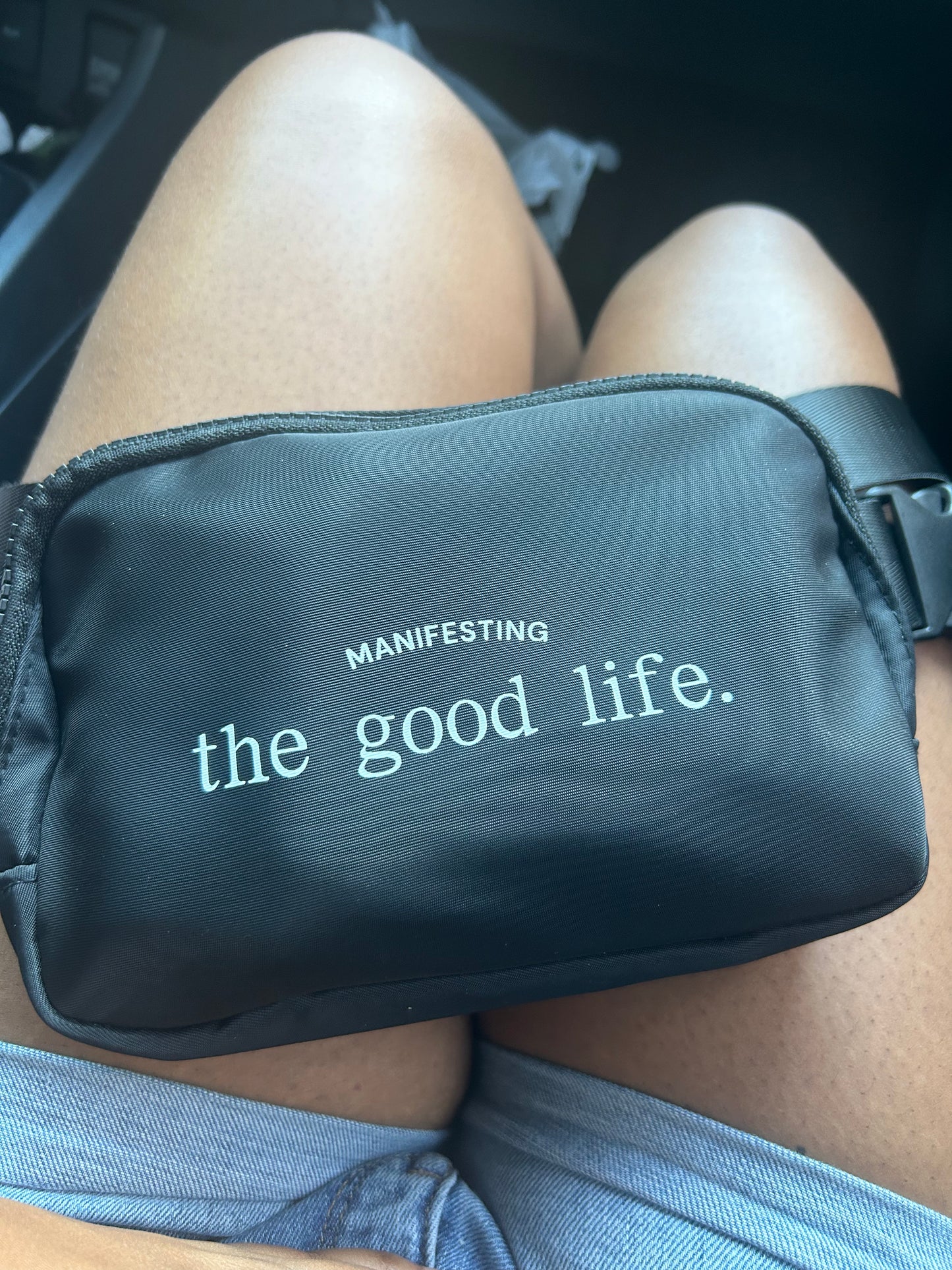 "Manifesting Good Life" Crossbody Fanny Waist Bag