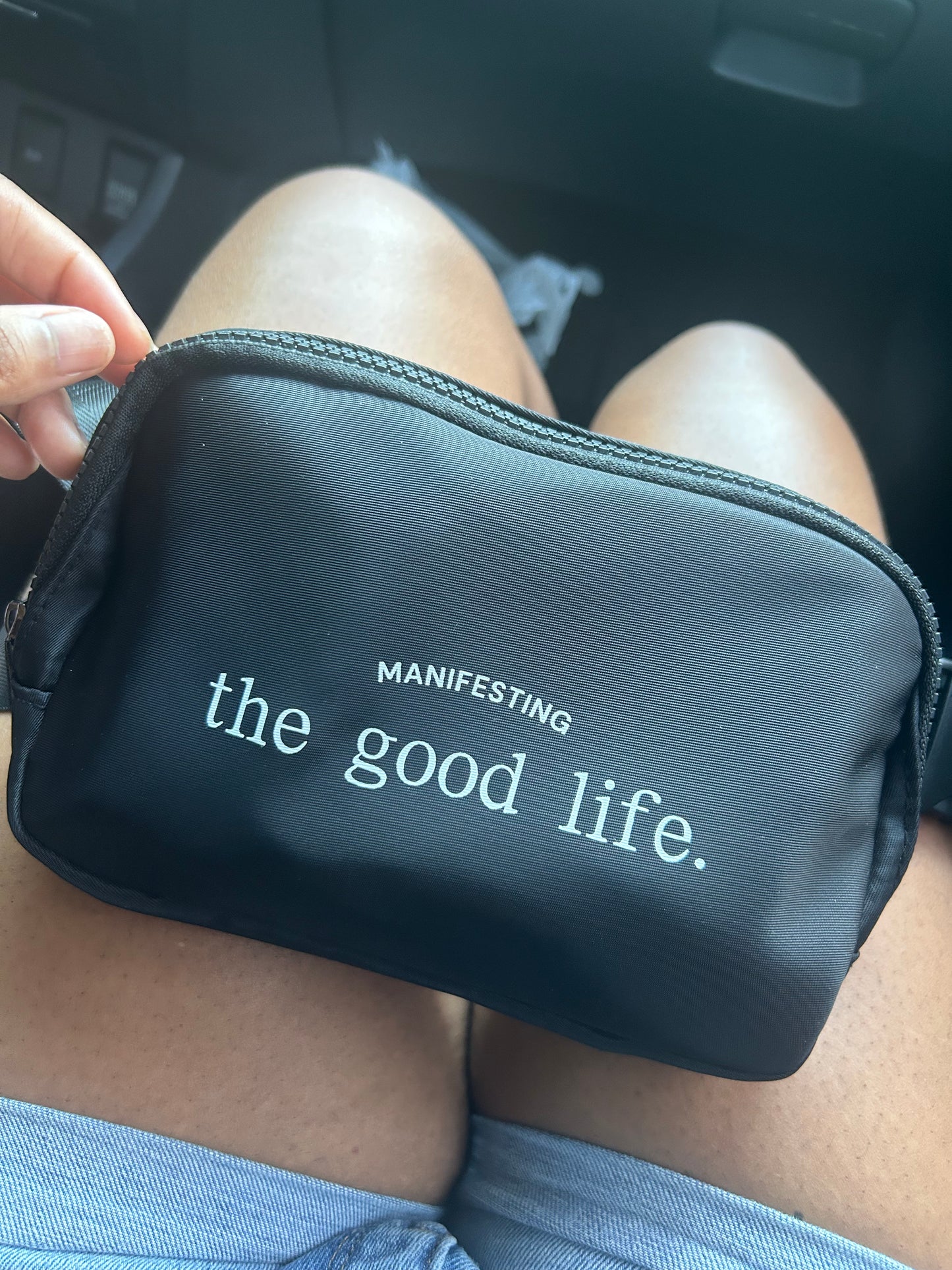 "Manifesting Good Life" Crossbody Fanny Waist Bag