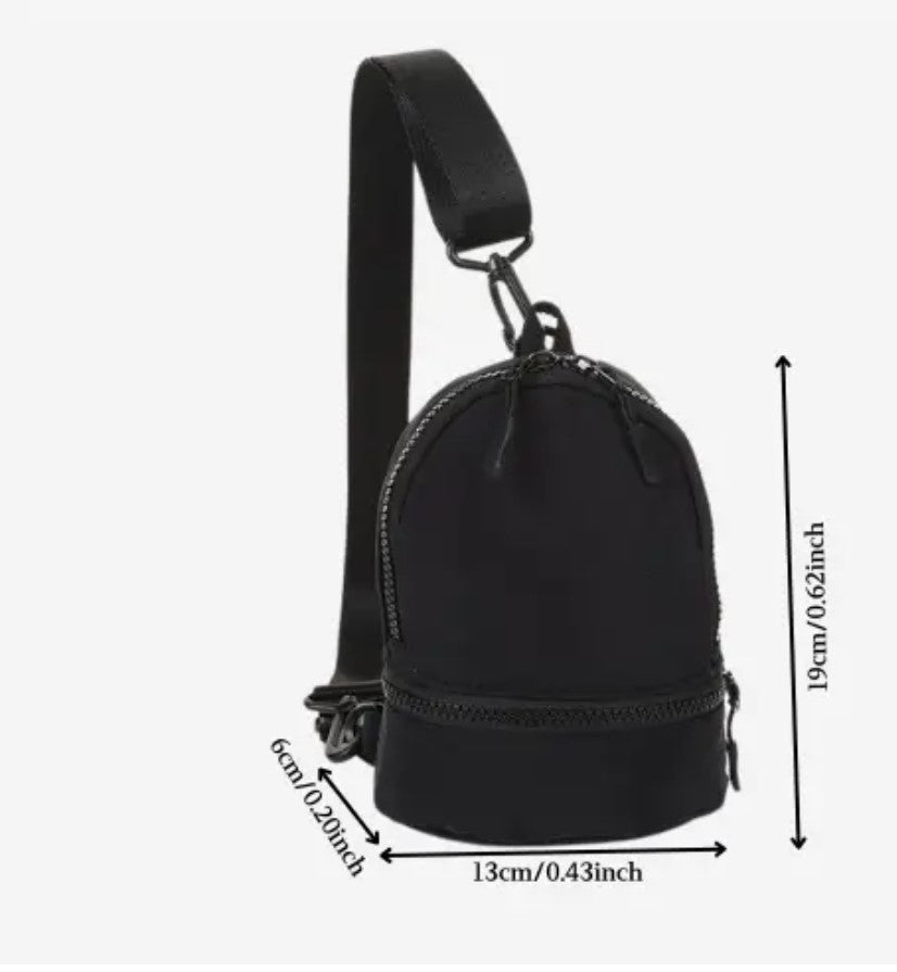 Red Mini Nylon Shoulder Bag