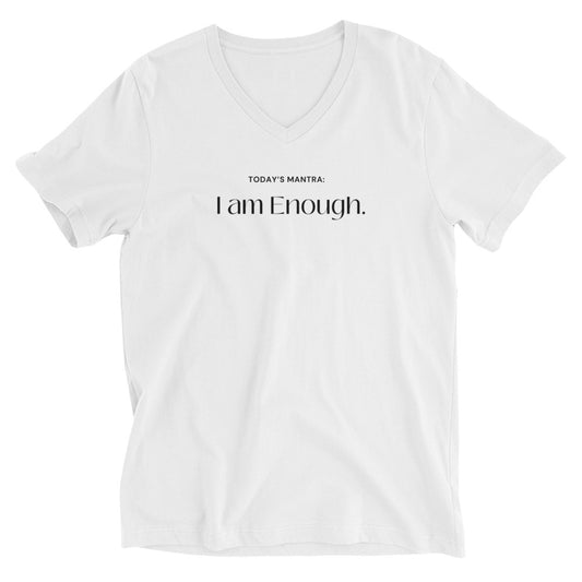 "I Am Enough" Unisex V-Neck